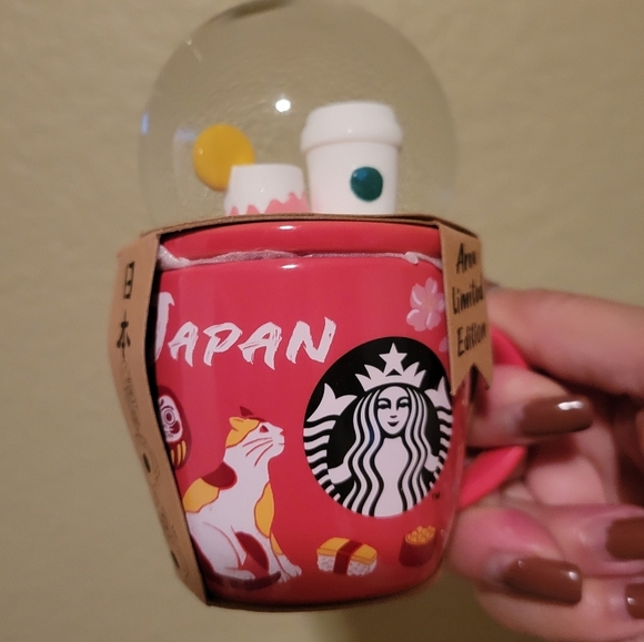 Starbucks Japan Limited Edition Snow Globe Mug NEW - Picture 2 of 5